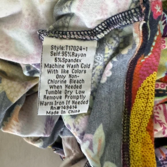 The Janine Favorite V-Neck Kimono Sleeve Tee - Picture 7 of 7